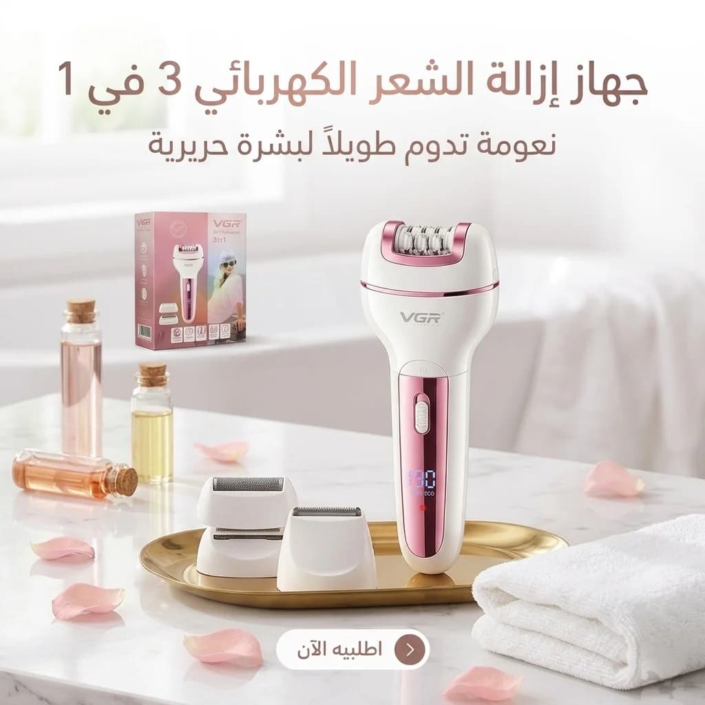 جهاز إزالة الشعر الكهربائي 3 في 1